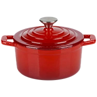 Cratiță Alpina Cast Iron, 0,8L, 15cm, Roșu