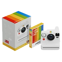Cameră Foto Polaroid Now+ Gen 3 + Color Film Bundle, Alb