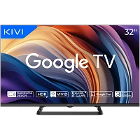 32" LED SMART TV KIVI 32H710QB +PULT!, 1366x768 HD, Google TV, Negru