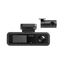 70mai Dash Cam T400 with Rear Cam (RC21) 3Channel, Black