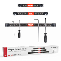 04263 Set benzi magnetice pentru suporturi de scule 1x20cm 1x30,5cm 1x46cm/