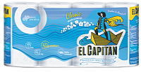 El Capitan Hirtie Igienica Classic 3 straturi, 115 foi, 8 role