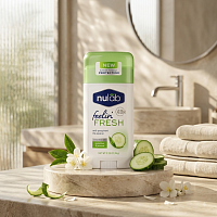 Antiperspirant stick Nulab Feelin' Fresh cu Castravete și Iasomie