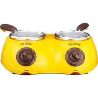 Încălzitor de ceară metalic dublu la cutie WAX WARMER 2 în 1 40W
