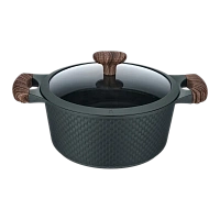 Cratiță RESTO 93903, 4,2L, 24cm, Negru