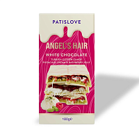 Ciocolată Patiswiss Cotton Candy cu ciocolată albă și cremă de zmeură, 180g