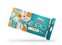 BRIO Peach  Hirtie igienica 3S 10 ROLE, 600g., 120 foi, 6 buc in bax