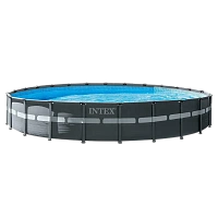 Piscină cu cadru metalic Intex Ultra XTR Frame 26340, 47241L, Gri, 26340