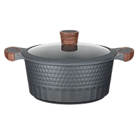 Cratiță RESTO 93503, 4.6L, 24cm, Negru