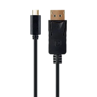 Cablu Video Cablexpert A-CM-DPM-01, USB Type-C (M) - DisplayPort (M), 2 m, Negru