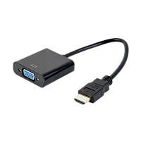 Convertor Video Cablexpert A-HDMI-VGA-04, HDMI (M) - VGA D-Sub, 0,15m, Negru