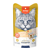 WANPY 8 FLAVORS MIXED LICKABLE TREAT for CAT 14gr x25 (official)