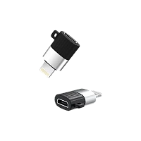 Adaptor USB XO NB149A, micro-USB (F)/USB Type-C, Negru