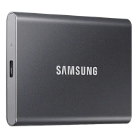 SSD portabil extern Samsung Portable SSD T7, 2 TB, Grey (MU-PC2T0T/WW)