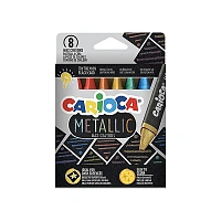 Set creioane de ceara Carioca Metalic 8 buc