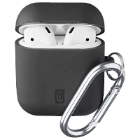 Husă pentru Airpods Cellularline Bounce - AirPods 1 & 2, Negru