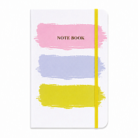 Carnet A5 cu elastic, 80 file dictando, coperta tare premium cu design pastel artistic