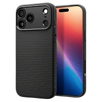Husă Spigen Liquid Air pentru Apple iPhone 17 Pro, Negru mat