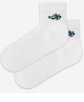 Ciorapi bumbac (soft) lung cu desen