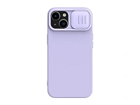 Husă Nillkin iPhone 14, CamShield Silky Silicone, Violet