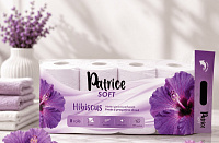 Hirtie igienica  Patrice Hibiscus Soft 8 role 3str.