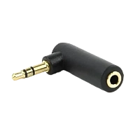 Audio Adaptor Cablexpert A-3.5M-3.5FL, 3.5mm 3-pin (F) - 3.5mm 3-pin (M), Negru
