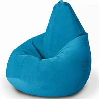 Fotoliu para din velur marimea XXL, culoarea albastra deschis