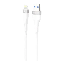 Cablu USB (Lightning), Proove Light Silicone Plus USB to Lightning 2.4A (1m), White