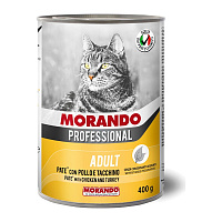 MORANDO conserve de pate pentru pisici Professional Gatto  PATE Pollo Tacchino  400g