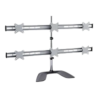 Suport birou pentru monitoare Reflecta PLANO DeskStand 23-1010 S, Argintiu