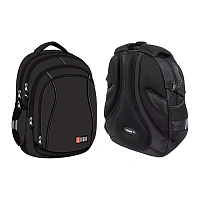 Ghiozdan scolar ortopedic 32X21X43 cm St.Black