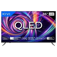 55" LED SMART TV KIVI 55U7000MB, QLED, 4K UHD, Android TV, Black