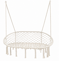 Hamac suspendat tip cocon din macrame pentru două persoane „Boho Relax”