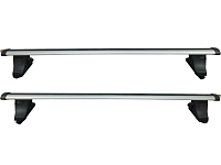 Set 2 bare portbagaj transversale universale compatibil cu automobile fara bare longituninale sau prindere fixa, lungime 120 cm, aluminiu