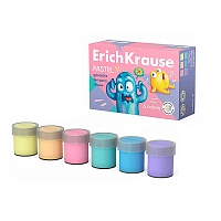 Set de vopsea de guase ErichKrause Jolly Friends Pastel 6 culori, 20 ml