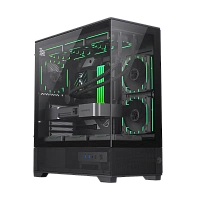 Carcasă PC Gamemax VISTA 2 AB, Midi-Tower, Fără PSU, Negru