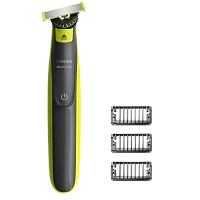 Trimmer pentru bărbați Philips OneBlade QP2724/23, Negru | Verde