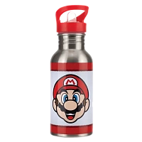 Sticla de apa Paladone Super Mario with Straw, Multicolor