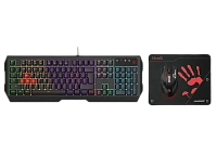 Set Tastatură + Mouse + Mouse Pad Bloody B1700 , Cu fir, Negru