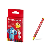 Set de creioane de ceara ErichKrause Jolly Friends 8mm, 12culori