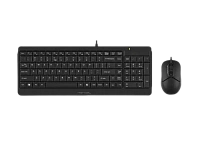 Set Tastatură + Mouse A4Tech F1512, Cu fir, Negru