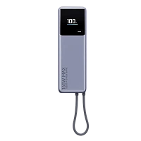 Power Bank, Xiaomi 10000 mah, (Integrated Cable) 165W, Gray, GL