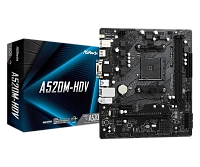 Placă de bază ASRock A520M-HDV, AM4, AMD A520, Micro-ATX