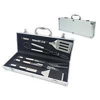 Instrumente pentru gratar BBQ 5buc, in valiza 38X14X8cm