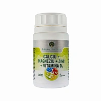 Calciu + Magneziu + Zinc + Vitamina D3 - Prevenirea oboselii și îmbunătățirea energiei, 60 comprimate