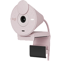 Camera Logitech BRIO 300, 1080p/30fps, FoV 70°, 2MP, Fixed Focus, Shutter, 1.5m, Type C, Rose