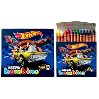 Set creta colorata Bambino Hot Wheels, 12 culori