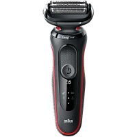 Aparat de ras electric Braun Series 5, Negru/Rosu