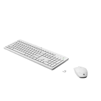 Set Tastatură + Mouse HP 230, Fără fir, Alb