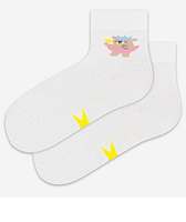 Ciorapi bumbac (soft) lung cu desen